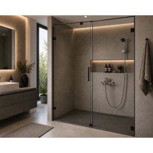 Baterie cadă-duș Optima Moka S cu accesorii – cartuș ceramic XA1101 35 mm, set duș inclus - Img 2