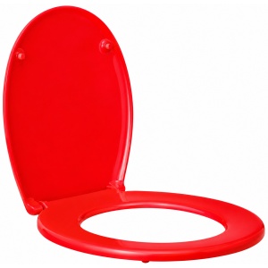 Capac WC universal Optima Plus roșu, polipropilenă, 44 x 37,5 cm