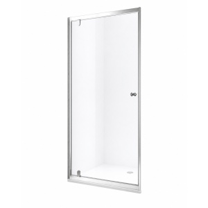 Ușă de nișă Optima Elegance 90 cm, sticlă securizată 6 mm, profil cromat, deschidere exterior, Nano Easy Clean