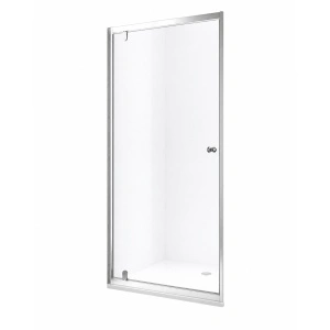 Ușă de nișă Optima Elegance 90 cm, sticlă securizată 6 mm, profil cromat, deschidere exterior, Nano Easy Clean