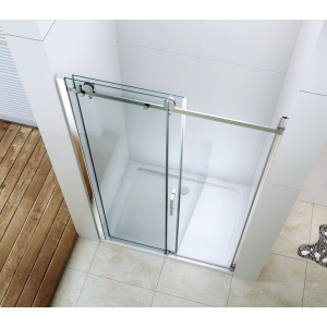 Ușă de nișă Optima Majest Door 120 cm, sticlă securizată 8 mm, profil cromat, ușă culisantă, Nano Easy Clean - Img 3