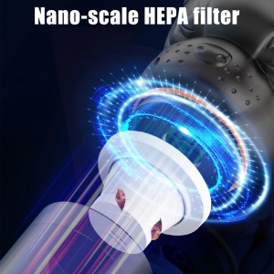Aspirator vertical fara fir 2 in 1, puternic, portabil, cu accesorii, negru - Img 10