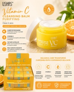 Balsam Demachiant cu Vitamina C Ushas Cleansing Balm Purifying – Curățare Profundă - Img 2