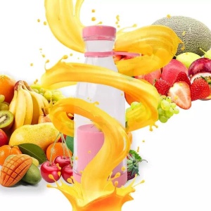 Blender portabil USB pentru smoothie si sucuri, mini mixer reincarcabil 420 ml roz - Img 6