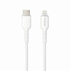 Cablu incarcare rapida Hongyu USB-C la Lightning 66W, silicon moale, 1m - Img 2