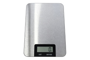 Cantar de bucatarie digital din otel inoxidabil, capacitate 5 kg, gri, afisaj temperatura si timer - Img 3