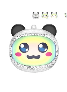 Căști wireless Bluetooth TWS cu carcasă design panda animat, încărcare USB-C, alb - Img 3