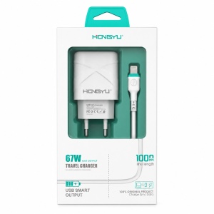 Încărcător Telefon Rapid 67W cu Cablu Lightning 1000 mm – Încărcare Rapidă și Sigură