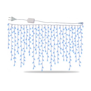 Instalație LED Tip Țurțuri, 8 m, 200 LED-uri Albastre, Multiple Jocuri de Lumini, Exterior/Interior - Img 2