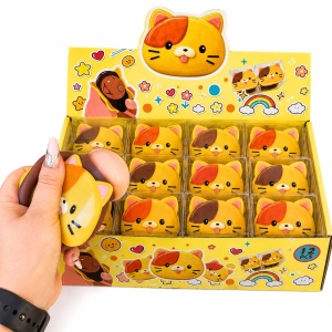 Jucărie Antistres Squishy Biscuit Pisicuță – Moale și Elastică - Img 2