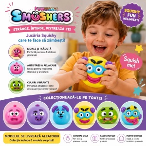 Jucărie Antistres Squishy Smushers, 10 cm, Moale și Elastică, Model Aleatoriu - Img 2