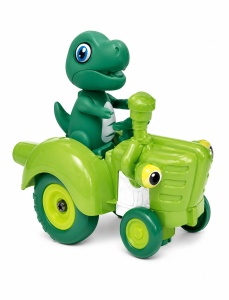 Jucărie Interactivă Dinozaur Electric pe Tractoraș cu Lumină și Sunet