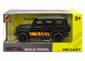 Macheta masina off road neagra 1:24 metal die cast, usi functionale, 15.5 x 7 cm - Img 2