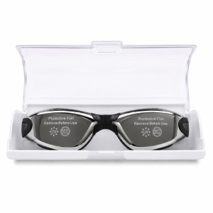 Ochelari de inot copii negri reglabili cu dopuri de urechi silicon anti-fog UV