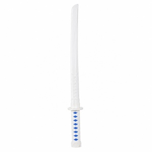Sabie cu teacă și lumini LED, cu detalii albastre, 67 cm – sabie de jucărie din plastic