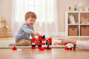 Set Blocuri de Construit , Tematica Pompieri , 29 Piese, 20x20cm - Img 2