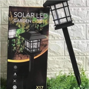 Set de 4 Lumini Solare LED pentru Grădină, Negre, din Plastic - Img 7