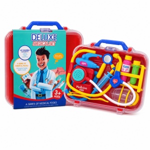 Set doctor pentru copii cu accesorii, valiza plastic transparenta, 3 ani+ - Img 2