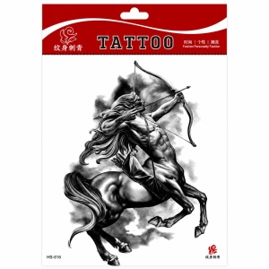 Tatuaj Temporar Semipermanent Centaur Mitologic – 20 cm, Rezistent la Apă