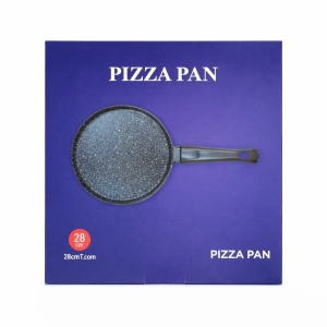 Tavă de pizza antiaderentă Zhenan, 28cm, albastru - Img 2