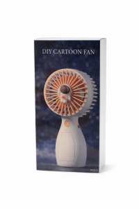 Ventilator portabil copii, reincarcabil USB, design compact, negru - Img 3