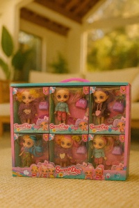 1 BUC Papusi Sweet Doll cu Accesorii Fashion , Papusi Colorate pentru Fetite 41x32cm(per set) - Img 2