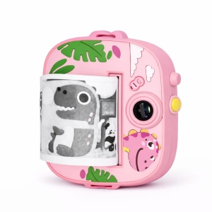 Camera foto instant copii roz cu imprimare termica fara cerneala