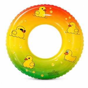 Colac Gonflabil cu Rățuște 60 cm – Inel de Înot pentru Copii, Piscină și Plajă