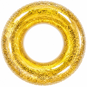 Colac Gonflabil cu Sclipici Auriu pentru Copii, 60 cm