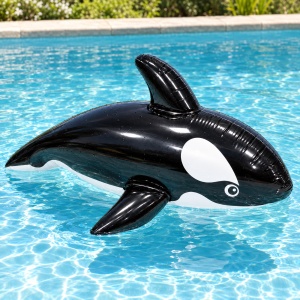 Colac Gonflabil Orca 134 cm – Balenă pentru Piscină și Plajă - Img 6