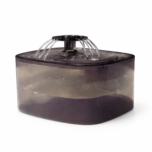 Dispenser apa automat animale, fantana apa pisici si caini 2.5L, filtrare multipla, USB, negru