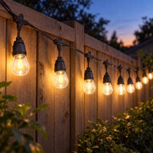 Ghirlandă exterior interconectabilă, 10 m, 10 becuri LED de 10 cm, lumină caldă - Img 3