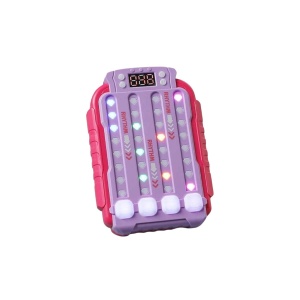 Joc Electronic Portabil Rhythm Lumini Sunete , Consola Reflexe Rapid Push Indemanare Copii 3+