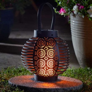 Lumină de Grădină Solară LED cu Cârlig, Efect Flacără Flicărâtoare, Negru, Metal, 78cm - Img 6