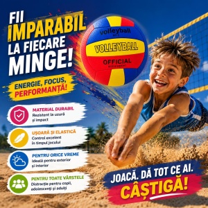 Minge de Volei – Rezistentă și Elastică, pentru Plajă, Sală și Antrenament - Img 2