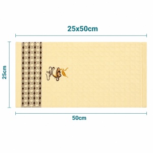 Prosop de Bucătărie 25x50 cm cu Model Cafea – Prosop Crem Absorbant - Img 3