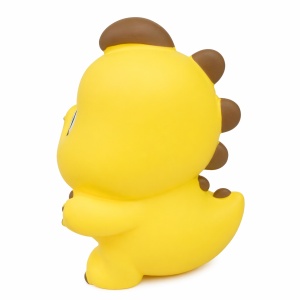Pușculiță dinozaur galben 20 cm – cutie economii cu capac inferior, design simpatic - Img 3