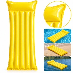 Saltea Gonflabilă Galbenă pentru Plajă și Piscină, 183 x 69 cm