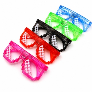 Set 12 ochelari LED, lumini colorate, culori mixte