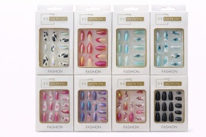 Set 12 Perechi Unghii False Press-On YY Showing Fashion, Modele Decorative Diverse