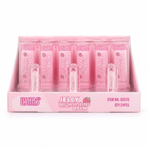Set 24 Balsamuri de Buze USHAS Jelly Lip Balm cu Aromă de Căpșuni – Hidratare
