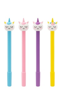 Set 48 pixuri Unicorn colorate , Cap 3D amuzant, display Good Life, culori mixte
