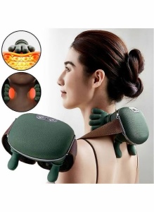 Aparat masaj cervical premium cu incalzire, masaj gat si umeri, deep kneading, portabil - Img 7