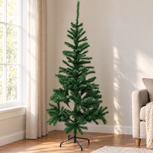Brad de Craciun Crengosul artificial, 1,8 m, 350 crengute, suport metalic, verde - Img 3