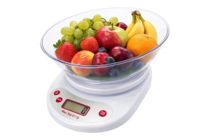 Cântar Electronic de Bucătărie, Capacitate 500g, Alb, Design Modern