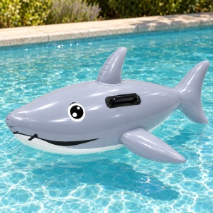 Colac Gonflabil Rechin 134 cm – cu Mânere, pentru Piscină și Plajă - Img 6