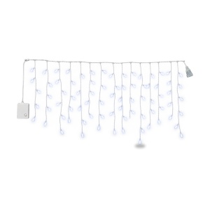Instalatie LED Tip Turturi, 4 M, 120 LED-uri, Interconectabila, Fir Alb, LED-uri Alb Rece - Img 4