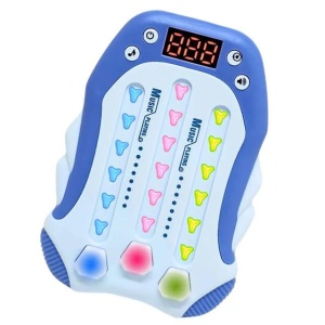 Joc Interactiv Rhythm Consola Lumini Sunete Albastru , Jucarie Educativa Reflexe Memorie Copii 3+