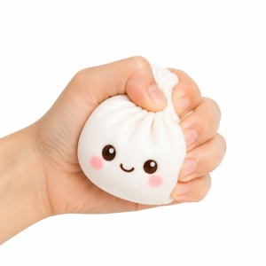 Jucarie antistres Squishy Dumpling, plic surpriza aleatorie, 18.5x14.5cm - Img 3