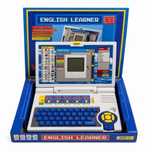 Laptop educativ copii English Learner cu jocuri si sunete, invatare interactiva, 30 cm - Img 2